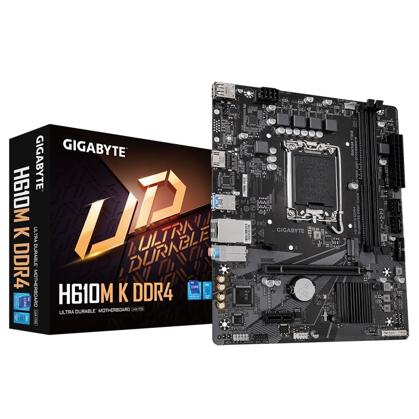 Gigabyte H610M K DDR4 Ultra Durable Micro ATX Motherboard - image 1 - Target MBGIG-H610MKD4