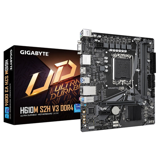 Gigabyte H610M S2H V3 DDR4 Ultra Durable Micro ATX Motherboard - image 1 - Target MBGIG-H610MSV3D4