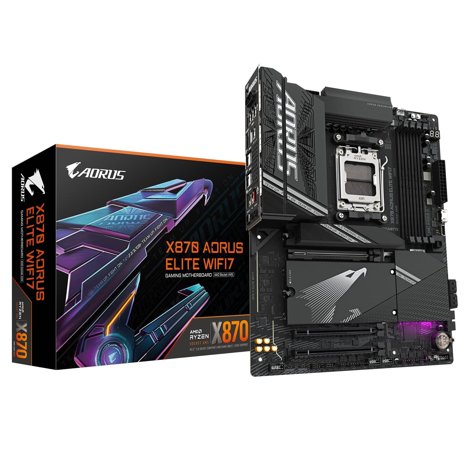Gigabyte X870 AORUS ELITE WIFI7 ATX Motherboard - image 1 - Target MBGIG-X870AEW7