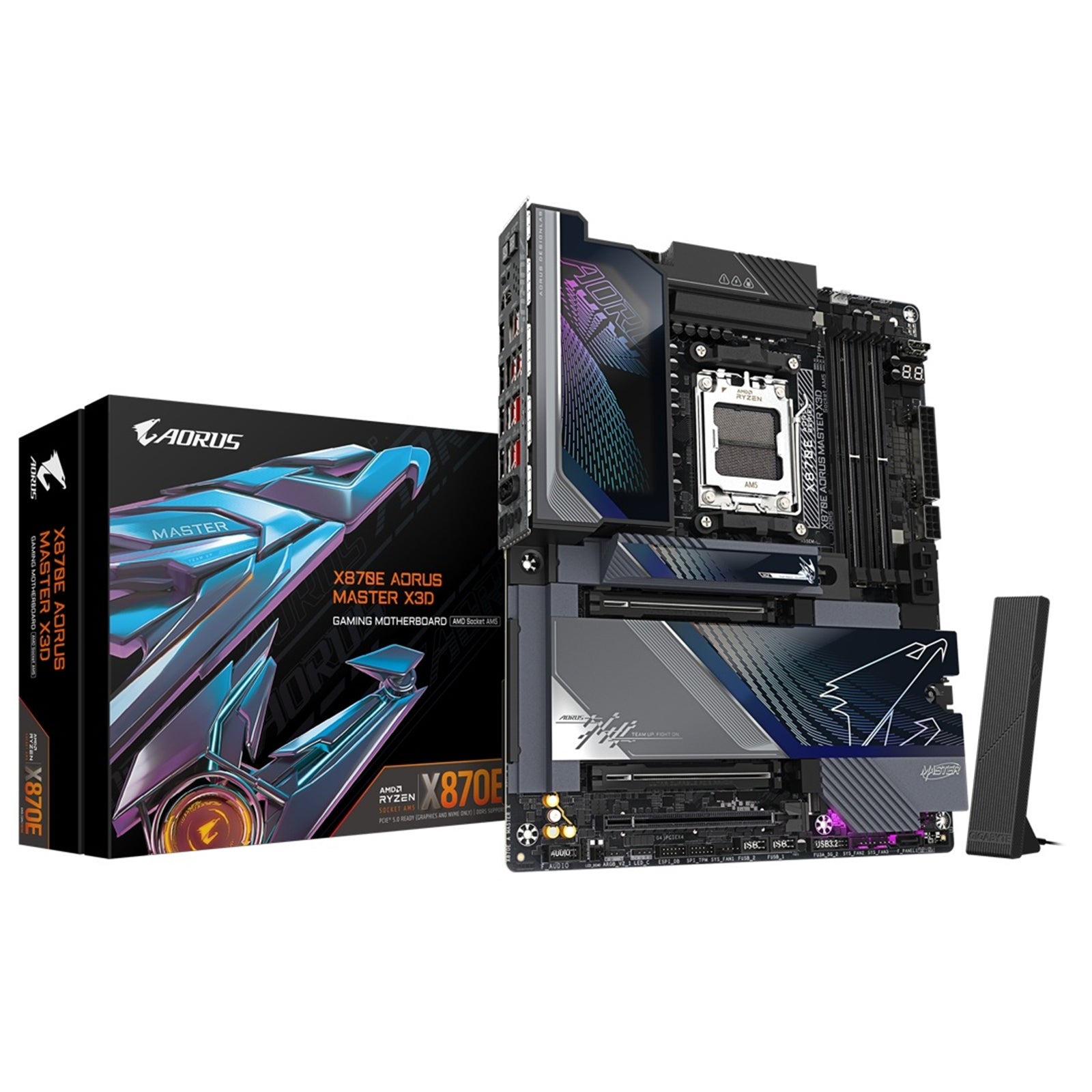 Gigabyte X870E AORUS MASTER X3D ATX Motherboard - image 1 - Target MBGIG-X870AMX3D