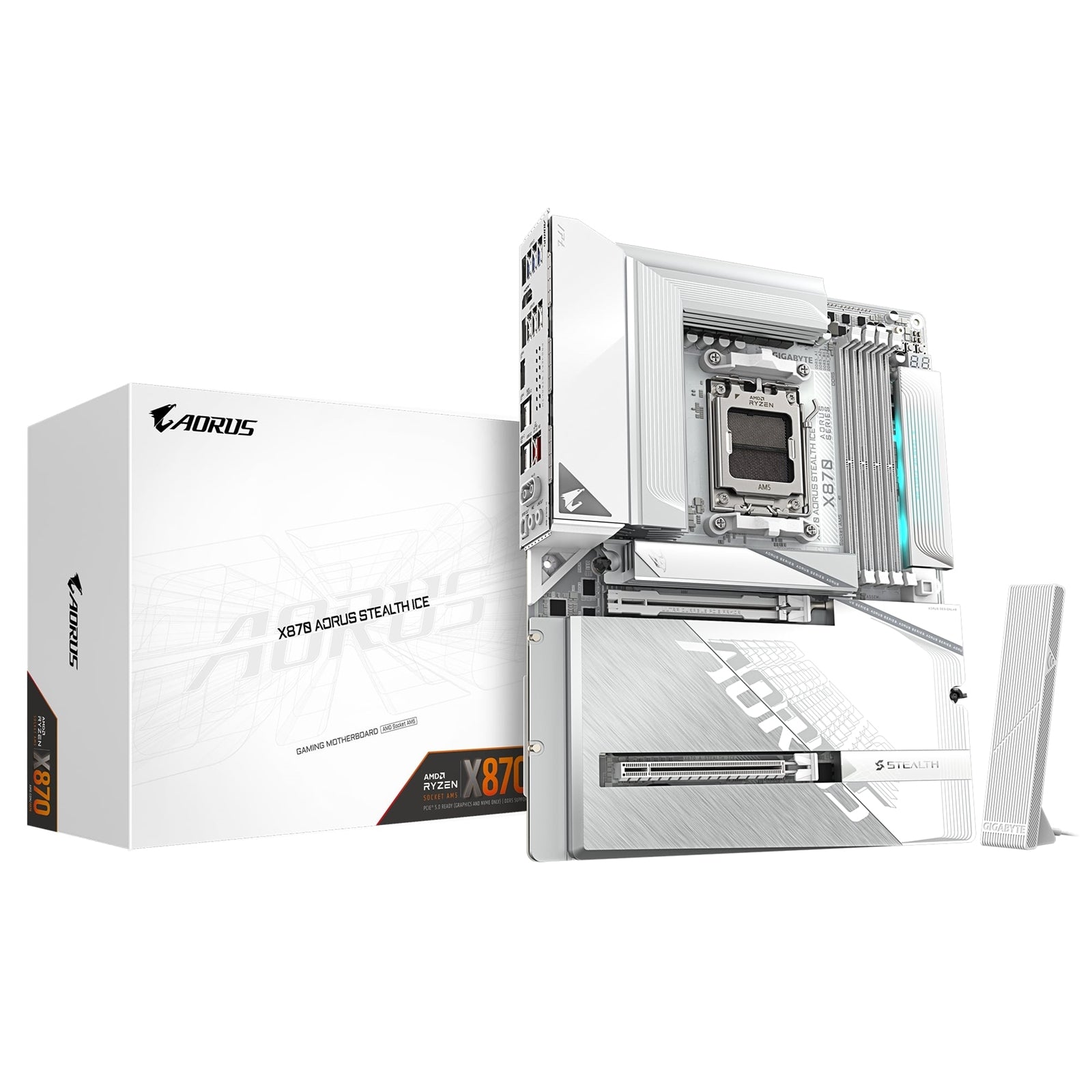 Gigabyte X870 AORUS STEALTH ICE ATX Motherboard - image 1 - Target MBGIG-X870AORICE
