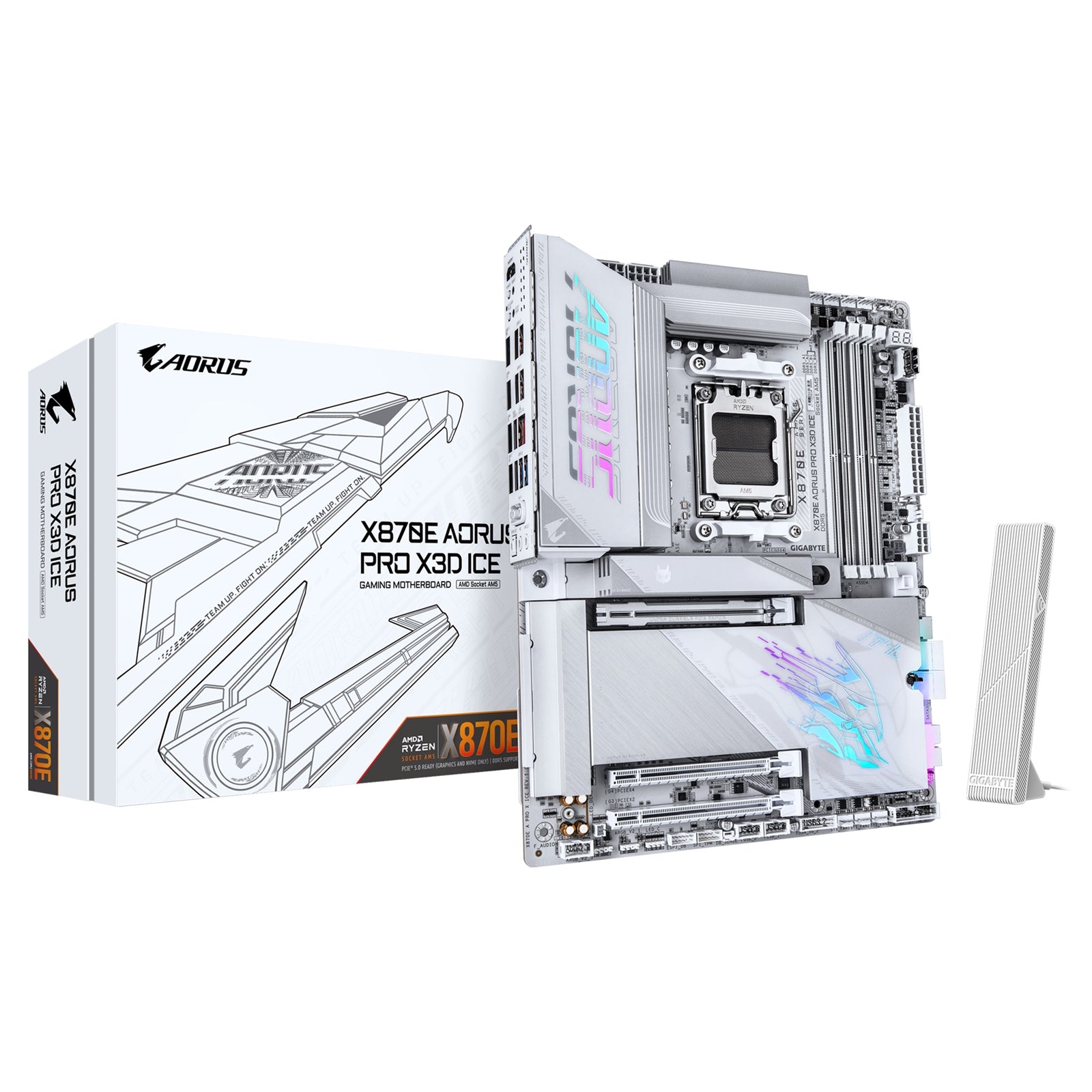 Gigabyte X870E AORUS PRO X3D ICE ATX Motherboard - image 1 - Target MBGIG-X870APX3DI