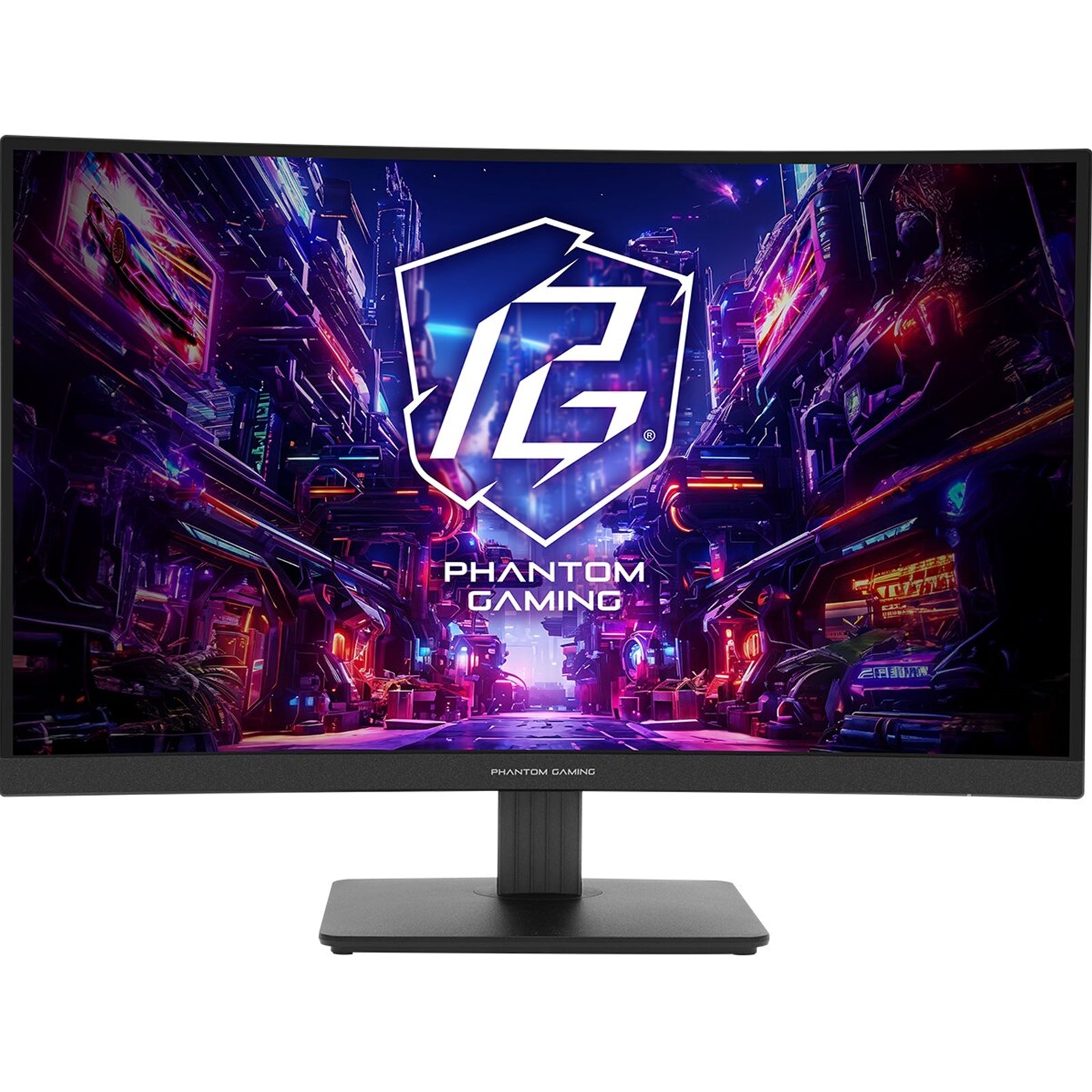 Asrock Phantom Gaming PG27QRT1B 27 Inch QHD (2560 x 1440) Curved 1500R VA Gaming Monitor - image 1 - Target MOASR-PG27QRT1B
