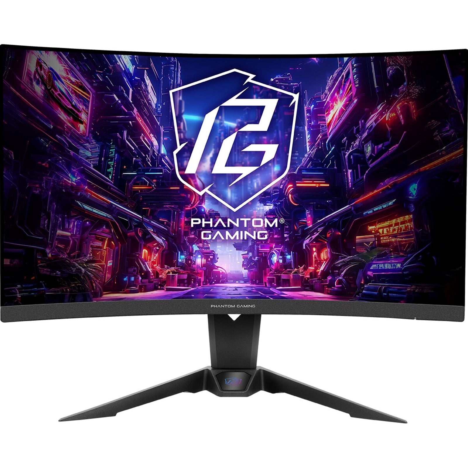 Asrock Phantom Gaming PG27QRT2A 27 Inch QHD (2560 x 1440) Curved (1500R) VA Gaming Monitor - image 1 - Target MOASR-PG27QRT2A