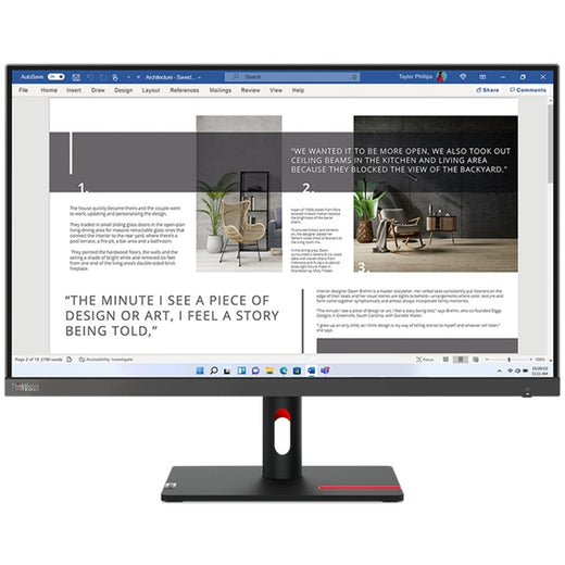 Lenovo ThinkVision S27i-30 - image 1 - Target MOLEN-63DFKAT4UK