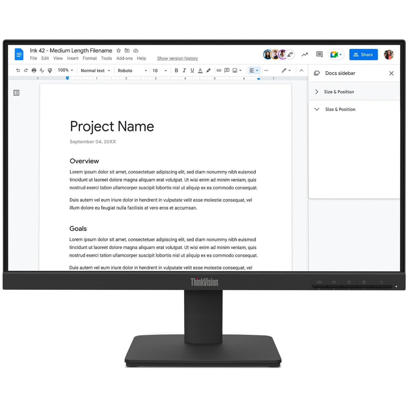 Lenovo ThinkVision S22-4e - image 1 - Target MOLEN-64CBKAT6UK