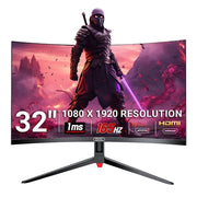 Pixl CM32GF5 32 Inch 165Hz HDR Full HD Curved Gaming Monitor with AMD FreeSync & Nvidia G-Sync - image 2 - Target MOPIX-CM32GF5