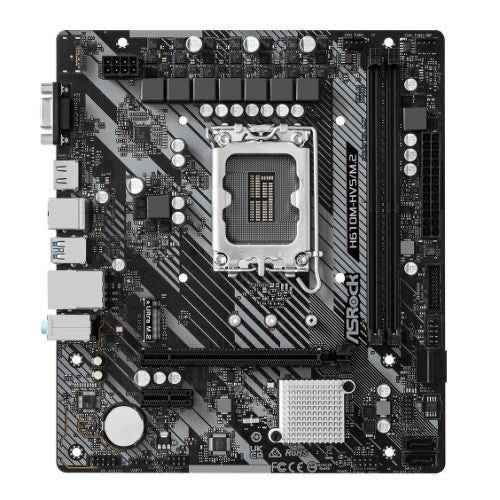 Intel 14th-Gen LGA1700 Motherboard Bundle i3 / i5 / i9 Options, ASRock H610M-HVS, DDR4, NVMe